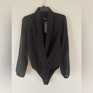 Black Bodysuit Blouse